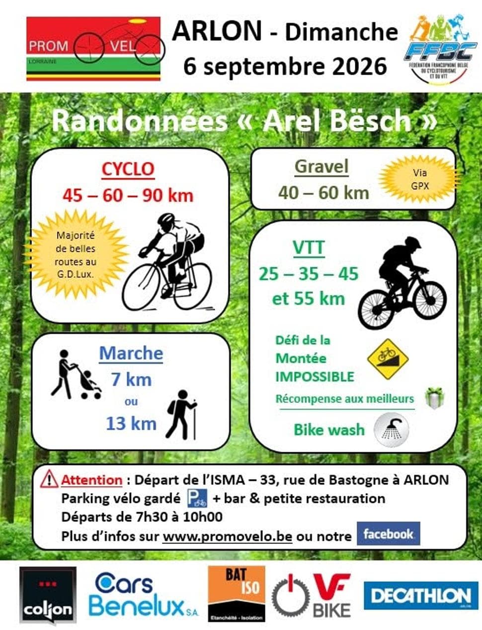 Randonnées « Arel Bësch » 2026