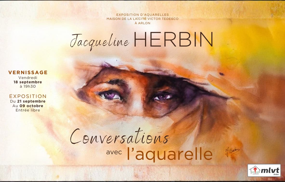 Vernissage de l’exposition de Jacqueline Herbin : « Conversation avec l’aquarelle »