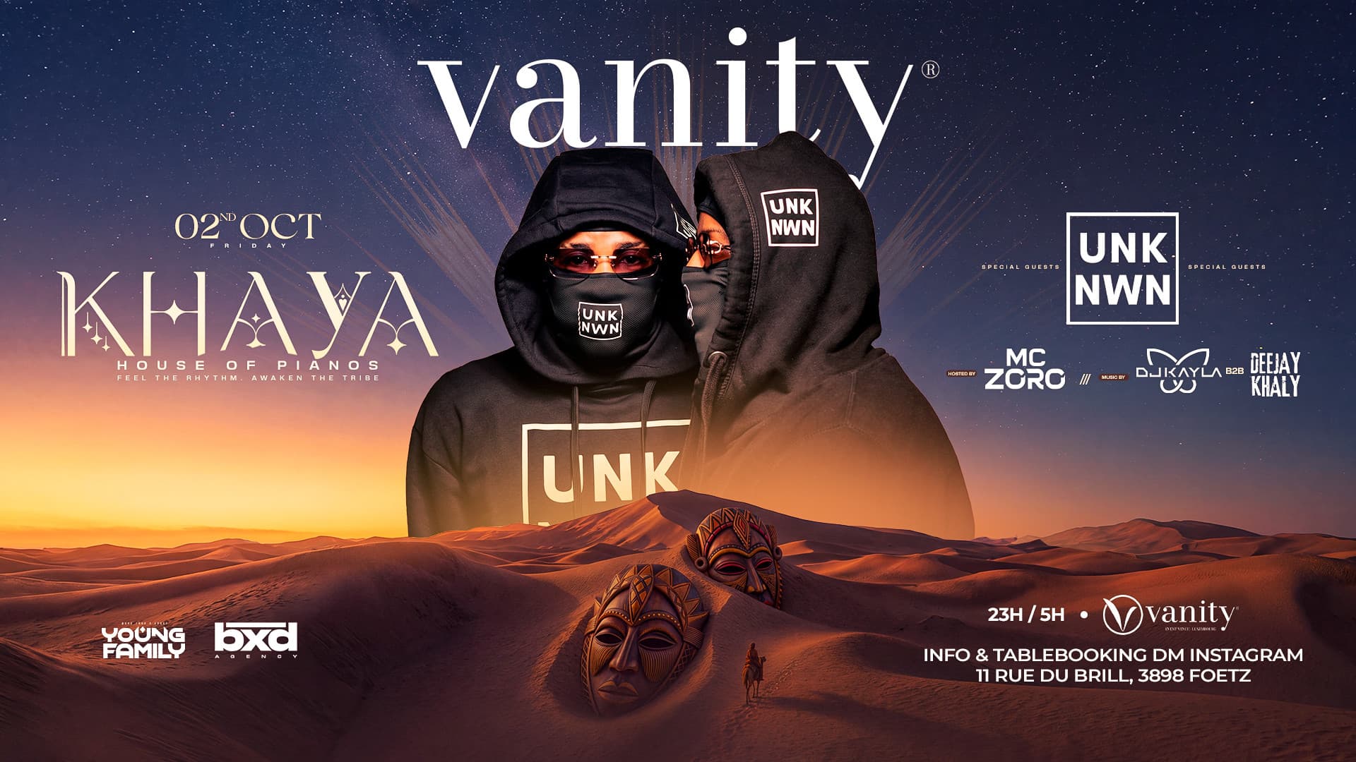 UNKNWN Live au Vanity Luxembourg