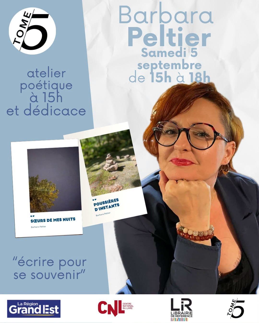 Atelier poétique et dédicace Barbara Peltier