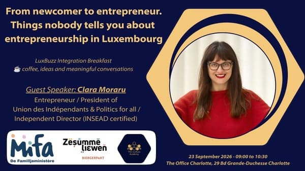 Petit-déjeuner d’intégration LBA avec Clara Moraru : de nouvel arrivant à entrepreneur