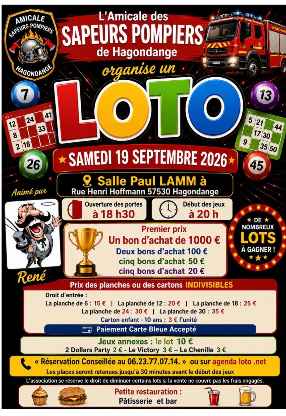 Grand lotto of the Hagondange Firefighters