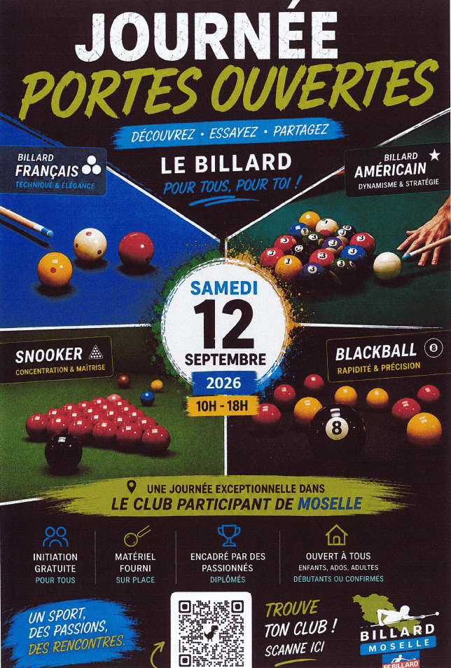 Journée portes ouvertes au club de billard