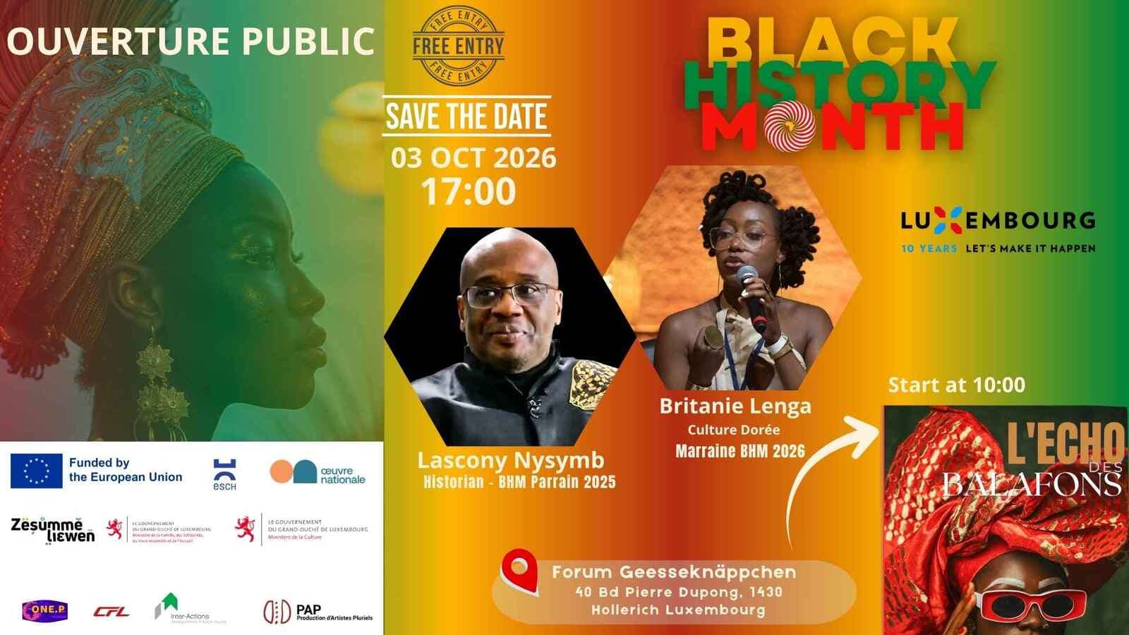 Ouverture Black History Month 2026