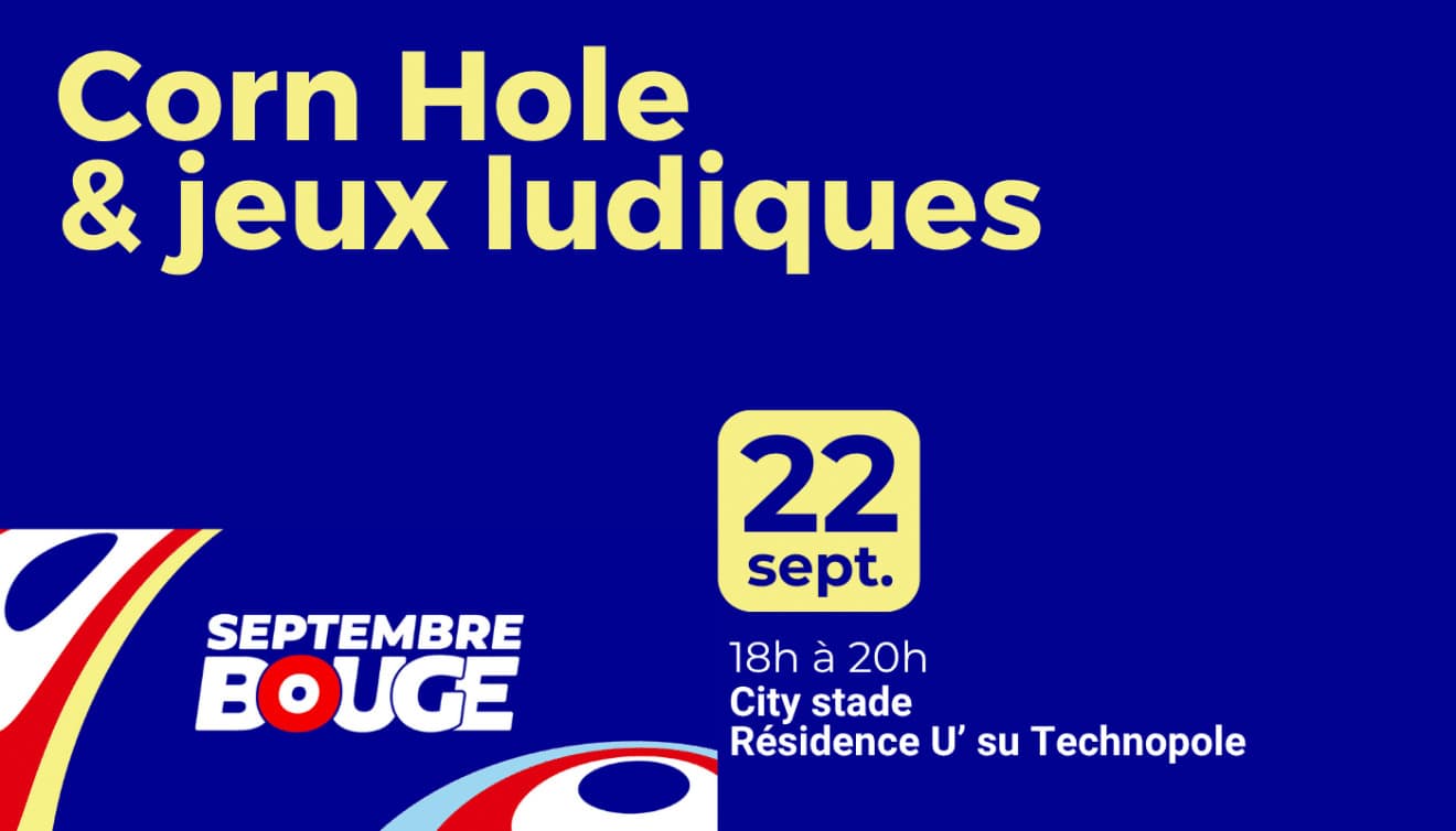 Corn Hole and fun games at the Technopôle U’ residence