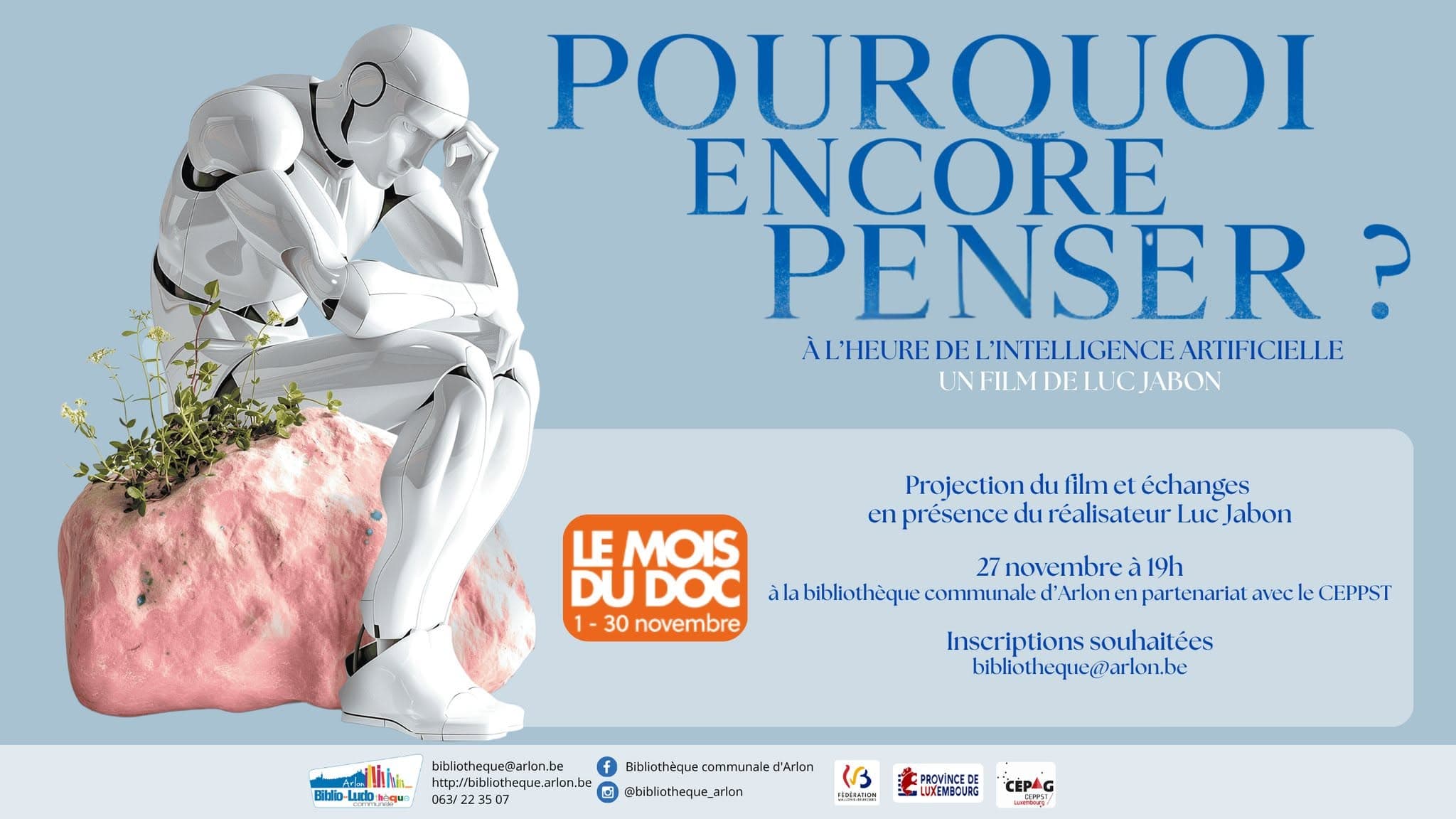 Mois du Doc : projection du documentaire « Pourquoi encore penser à l'heure de l'intelligence artifi