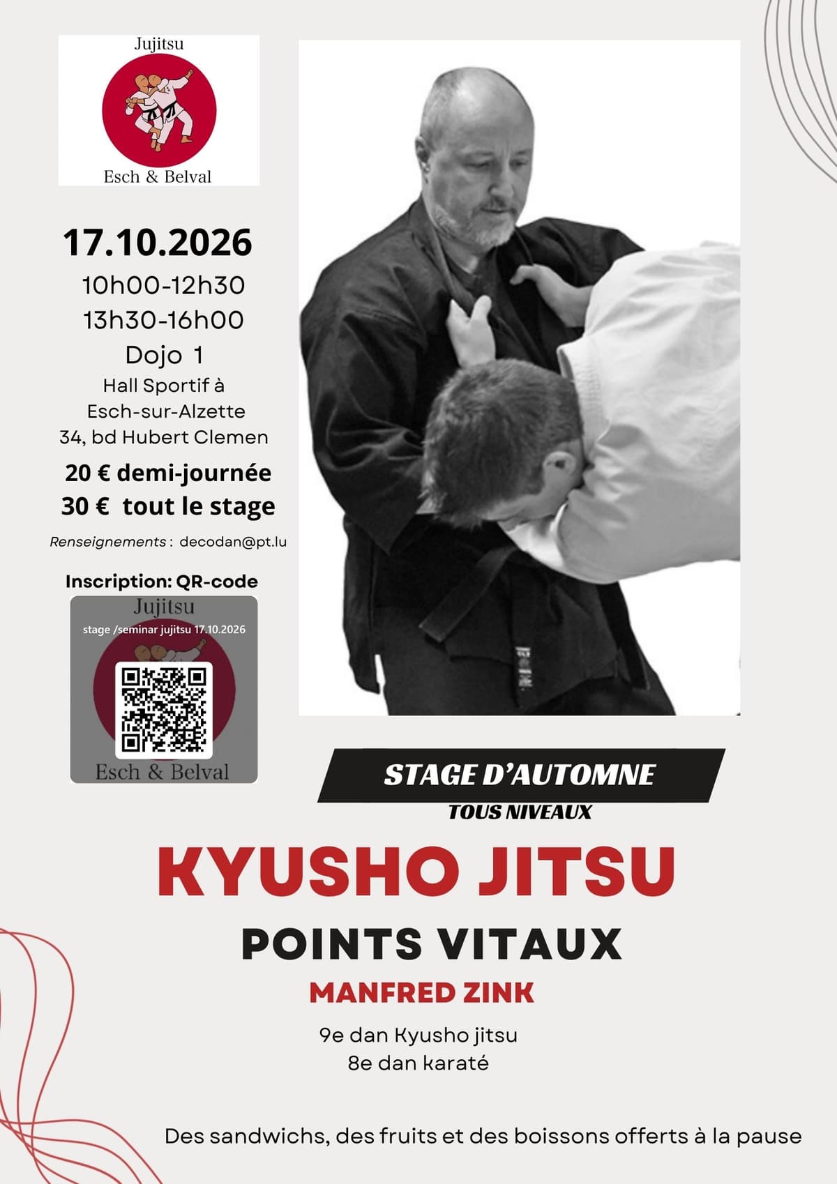 Stage de kyusho jitsu