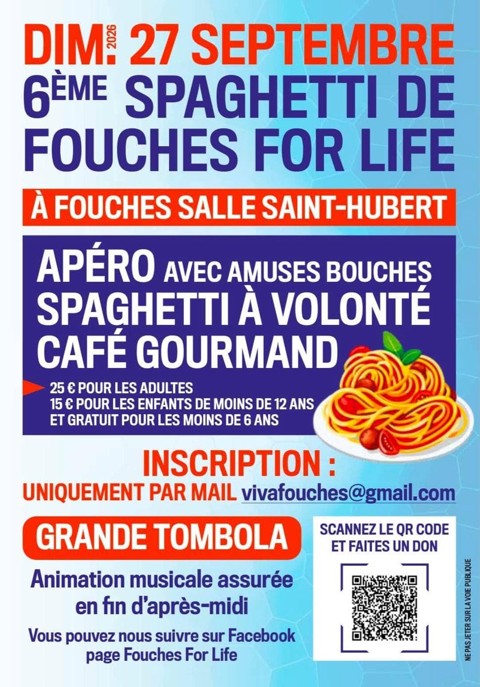 6e repas spaghetti