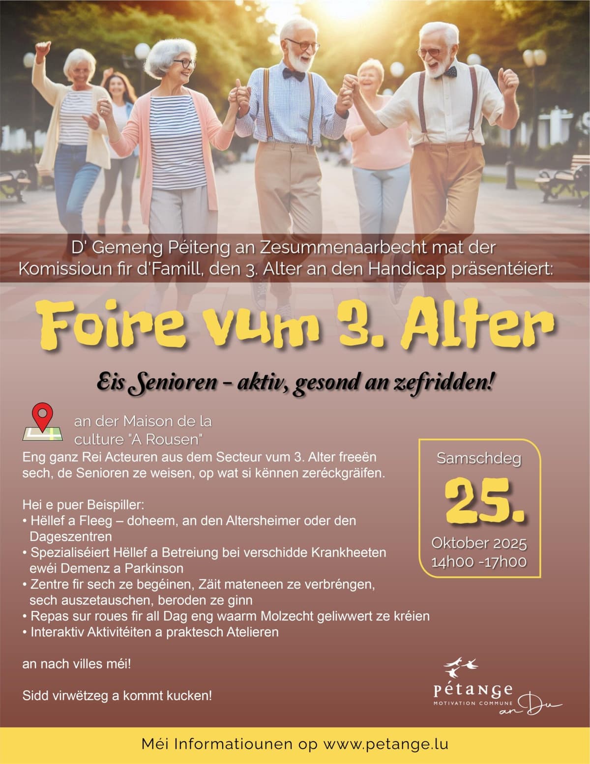 Foire du troisième âge – Des seniors actifs, en bonne santé et satisfaits !