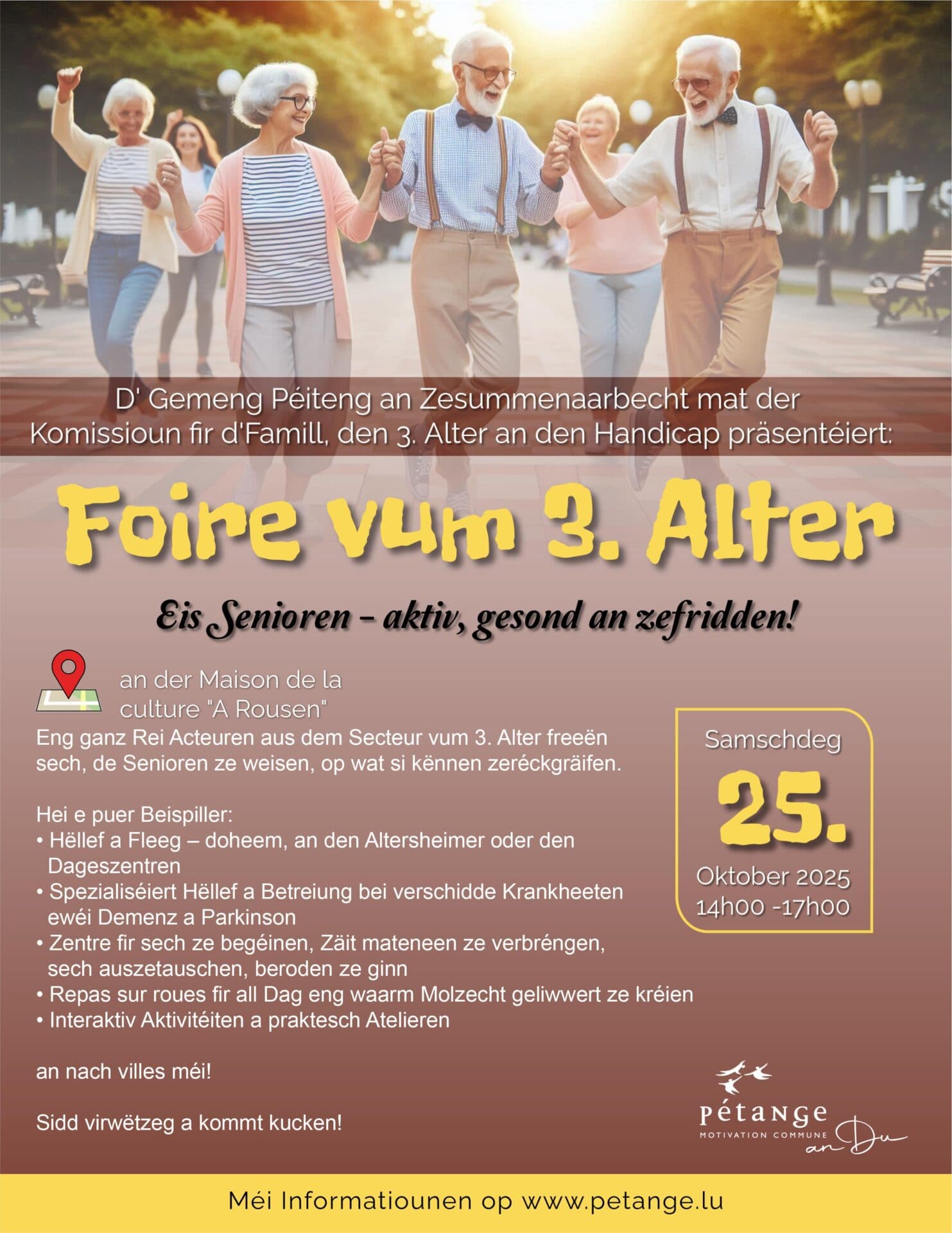 Foire du troisième âge – Des seniors actifs, en bonne santé et satisfaits !