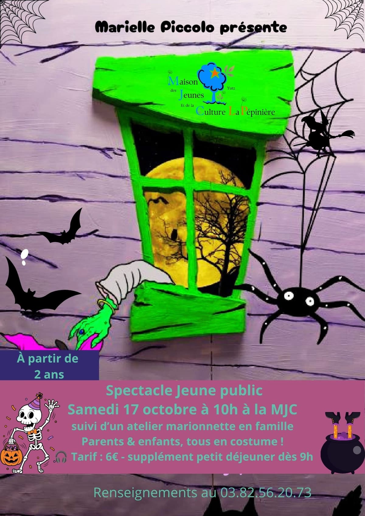 MJC : spectacle jeune public « La sorcière Gafouilla » par Marielle Picollo