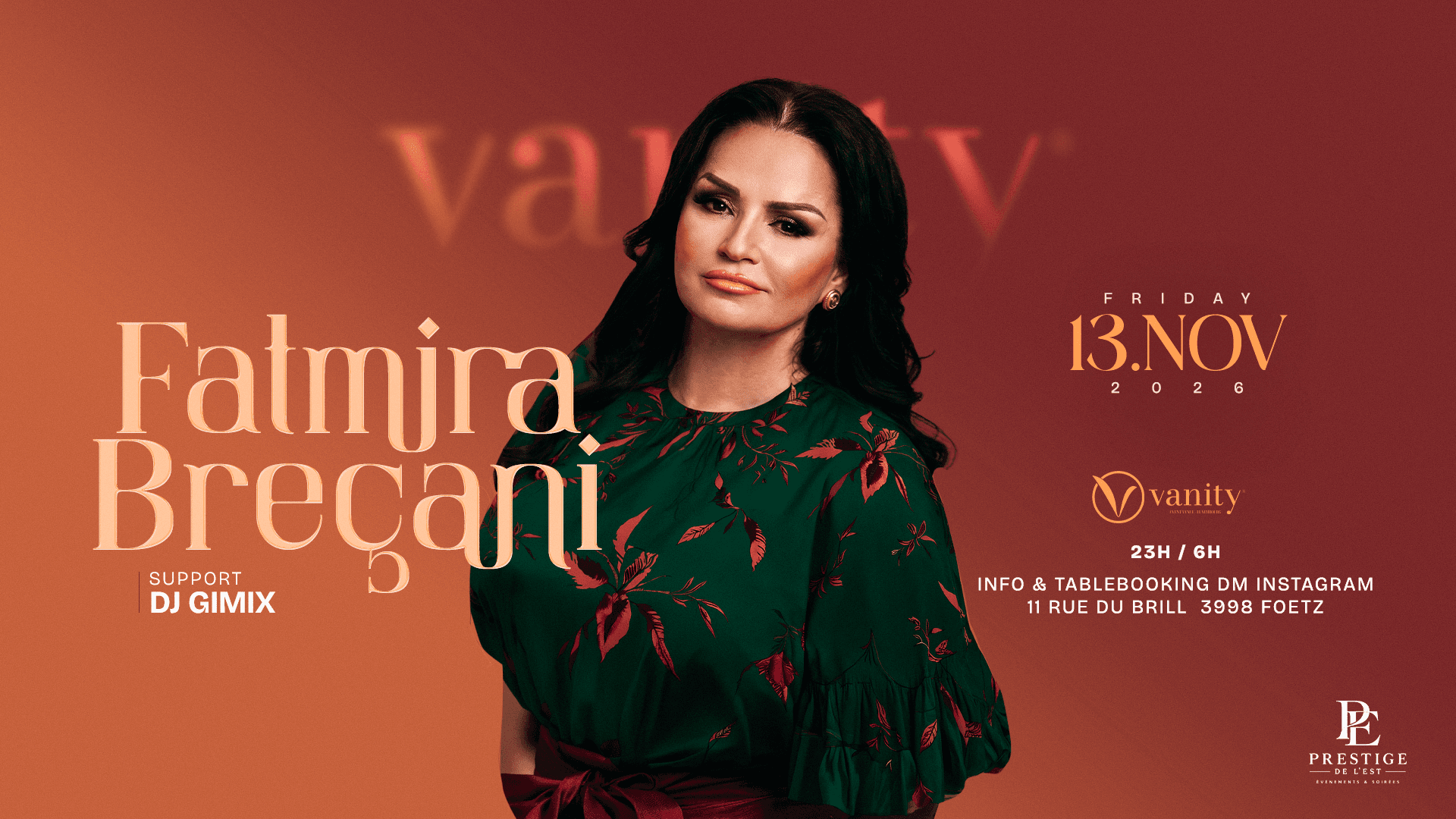 Fatmira Breçani en live au Vanity