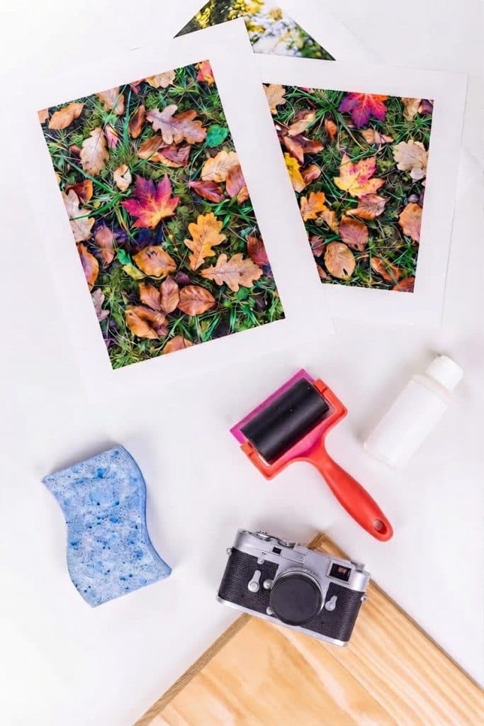 Atelier : transfert de photographies sur bois