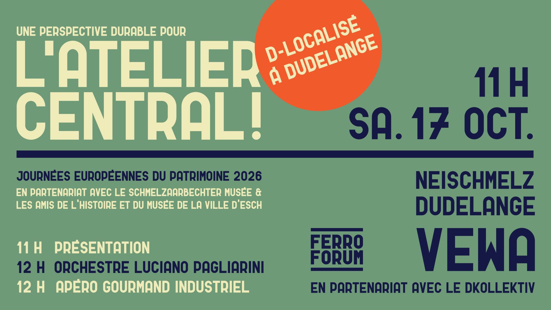 Pop-up FerroForum au VEWA