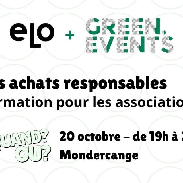 Les achats responsables – atelier pour organisateurs d’événements