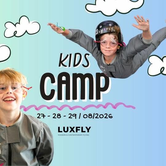 Kids' Camp Summer 2026 – Indoor Skydiving Camp (3 days) LUXFLY Indoor Skydive · Sterpenich