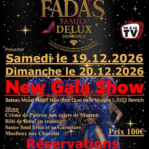 Spectacle Fada's Family Delux Show Girls - New Gala Show Bateau Navi-Tour Remich