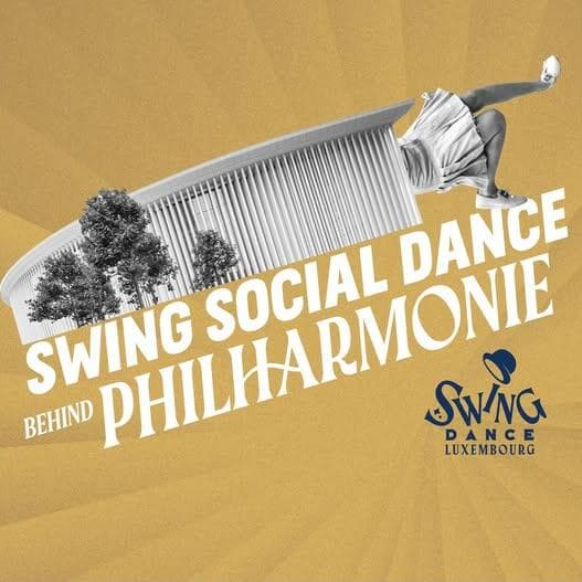 Danse sociale en plein air derrière la Philharmonie