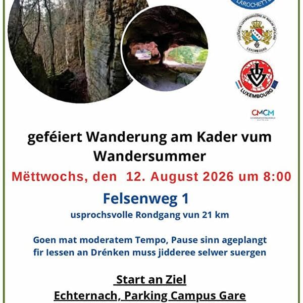 Randonnée festive IVV à Echternach