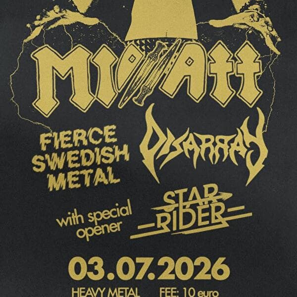 Fierce Swedish Metal : Midnatt + Disarray & invité spécial : Star Rider