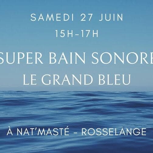 Super Bain sonore multi-instruments "Le grand Bleu"