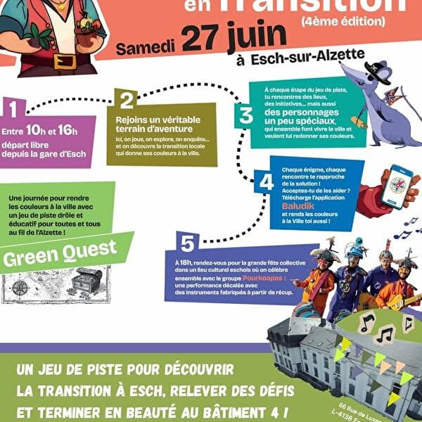 4e Fête des citoyen·ne·s en transition - un grand jeu de piste pour découvrir la transition eschoise