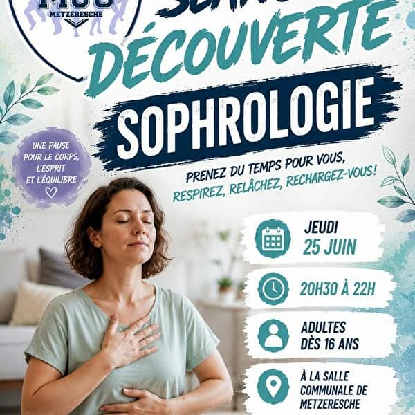 Séance gratuite « portes-ouvertes » de sophrologie à Metzeresche – adultes