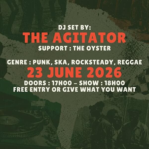 DJ set punk, ska, rocksteady et reggae par The Agitator & The Oyster au MK Bar