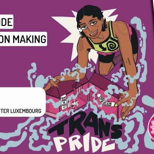 Atelier de création de décorations Trans Pride