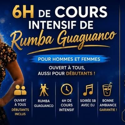 6 hours of intensive Rumba Guaguancó classes with Giuliana for men and women (4x1.5h)