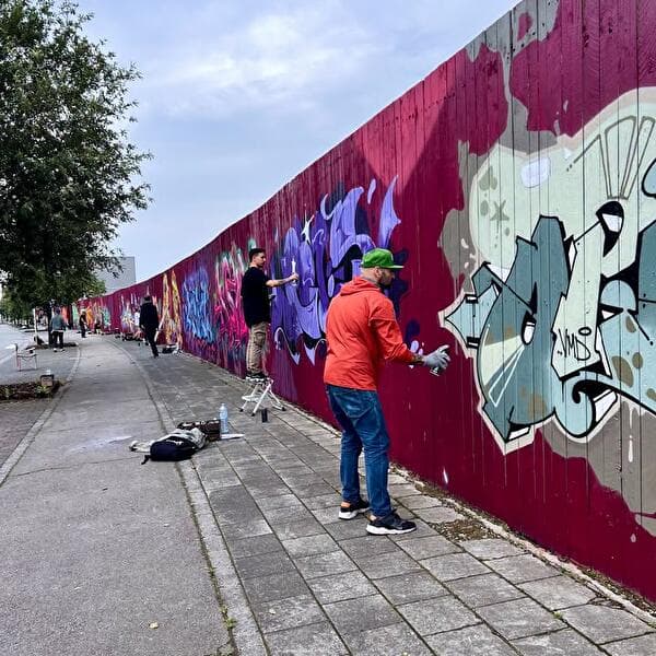 40 graffeurs pour le Südspidol