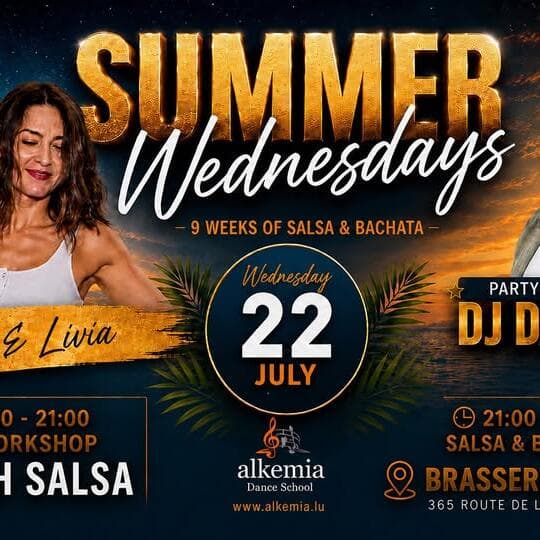 Nos Mercredis Salsa & Bachata de l'été