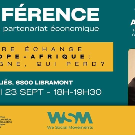 Conference by Thierry Amougou: Europe/Africa free trade agreements – who wins, who loses?