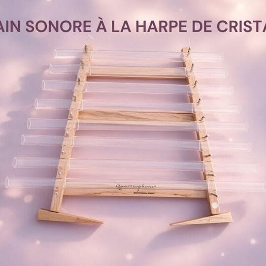 Crystal harp sound bath