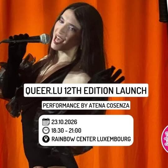 Lancement de la 12e édition de queer.lu – Performance d’Atena Cosenza