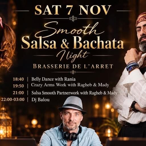 Salsa & Bachata Night with DJ Balou and 3 workshops