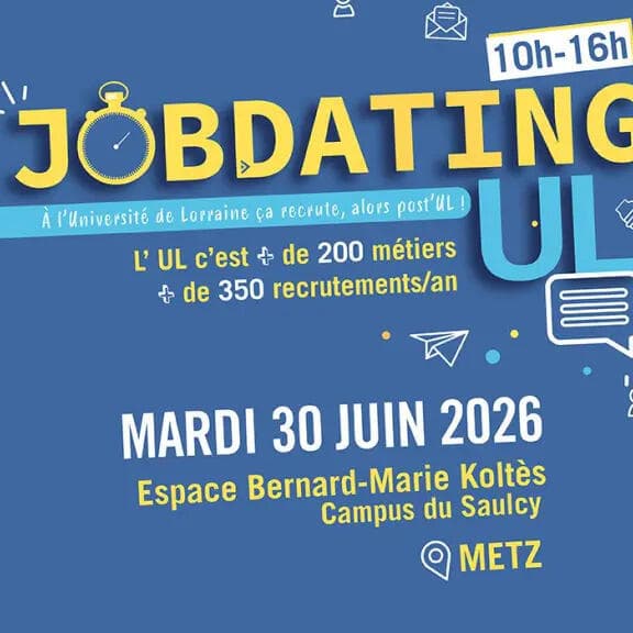 Job dating à Metz le 30 juin : à l’université ça recrute !