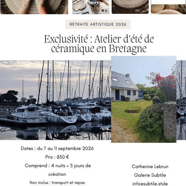 Atelier Céramique d'été en Bretagne