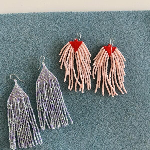 Museum Break: Beaded Fringe Earrings