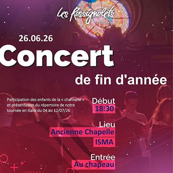 Concert de fin d'année | Chorale les Rossignolets