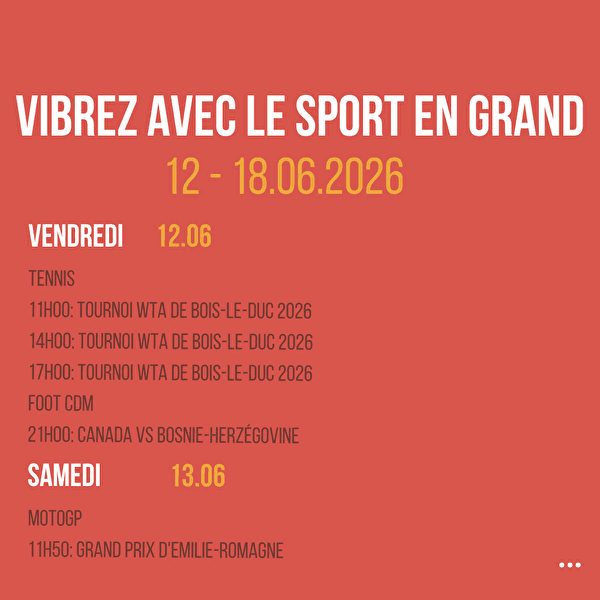 Vibrez avec le sport en Grand