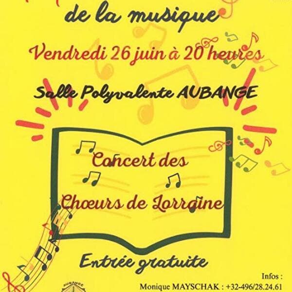 Fête de la Musique | Les Chœurs de Lorraine à Aubange