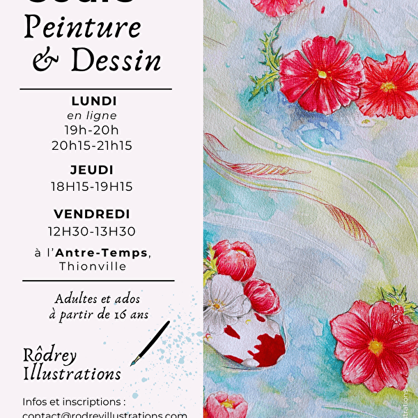 Cours d'aquarelle et dessin