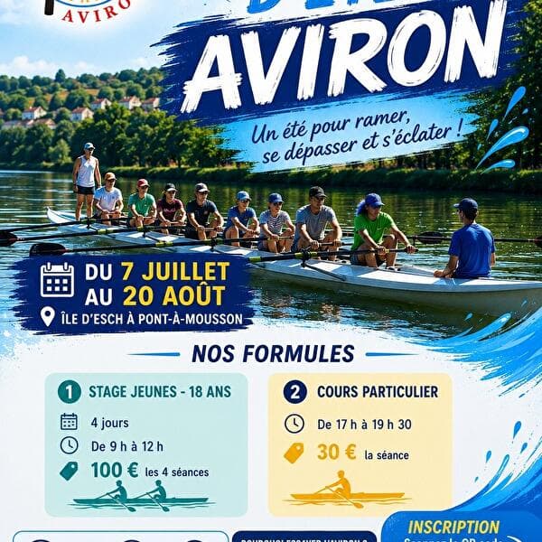 Stage d'été d'aviron à Pont-à-Mousson !