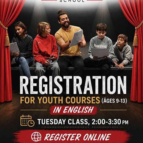 Cours de théâtre pour jeunes en anglais