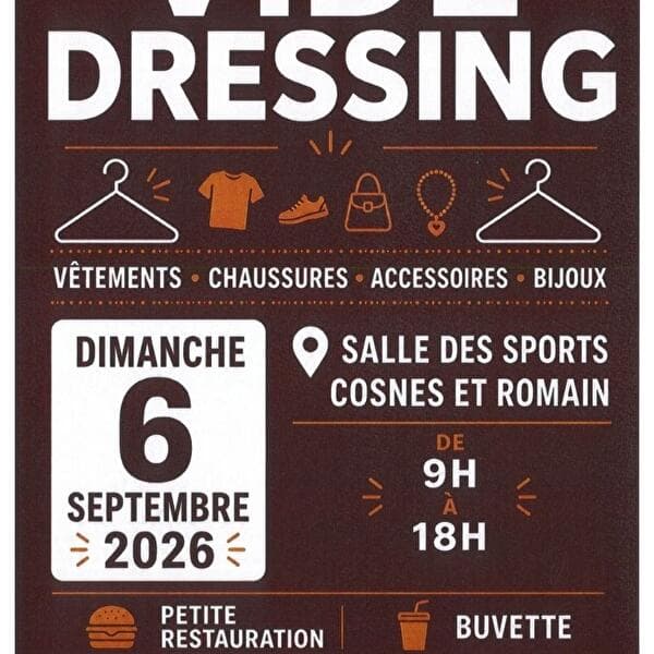 Vide-dressing le dimanche 6 septembre