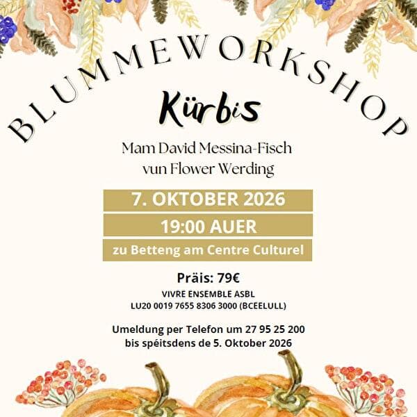 Flower Workshop Pumpkin