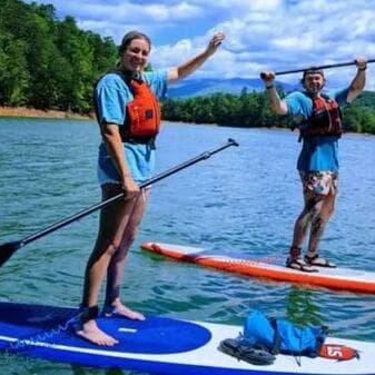 Stand-up paddle, barbecue et randonnée facultative à Remich
