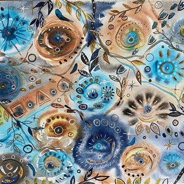 Atelier aquarelle abstraite
