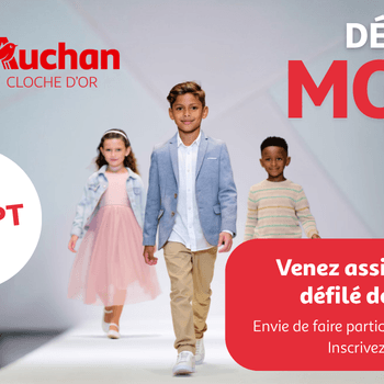 Défilé de mode enfants à Auchan Cloche d'Or : la rentrée se fait avec style !